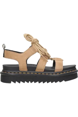 Dr. Martens Sko, Dame, Brun, 37 EU, Læder, Nartilla lædersandaler