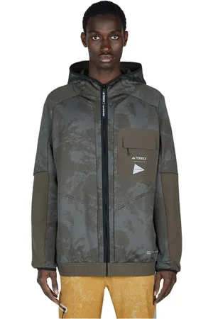 adidas Jakke, Herre, Flerfarvet, XS, Polyester, Adventure-Ready Graphic Print Hooded Jacket