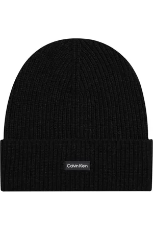 Calvin Klein Tilbehør, Herre, Sort, ONE SIZE, Uld, Daddy Uld Beanie