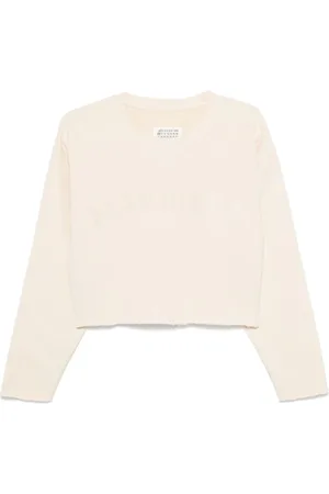 Maison Margiela Strik, Dame, , XS, Bomuld, Crew Neck Sweater