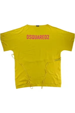 Dsquared2 Top, Dame, Gul, M, Bomuld, Logo Kjole