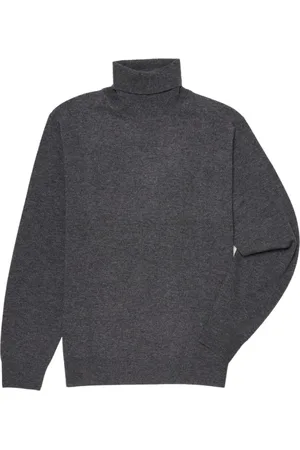 Brooks Brothers Strik, Herre, Grå, S, Uld, Uld og Cashmere Rullekrave
