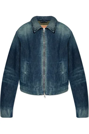 Diesel Jakke, Dame, Blå, XS, Denim, Denimjakke De-Nova