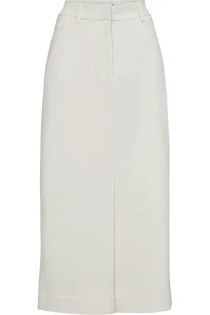Copenhagen Muse Nederdel, Dame, Hvid, L, Uld, Tailor Skirt 203586