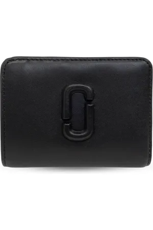 Marc Jacobs Tilbehør, Dame, Sort, ONE SIZE, Læder, The Covered J Marc Mini Compact Wallet