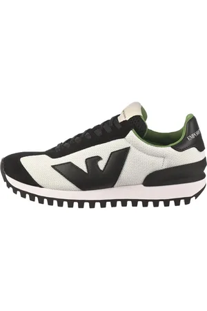 Emporio Armani Sko, Herre, Flerfarvet, 42 1/2 EU, Uld, Sneakers