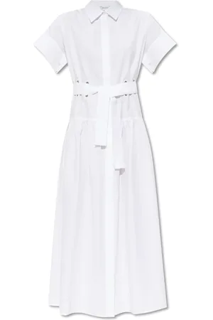 Max Mara Kjole, Dame, Hvid, XS, Bomuld, Bomuldskjole ‘Agoraio’