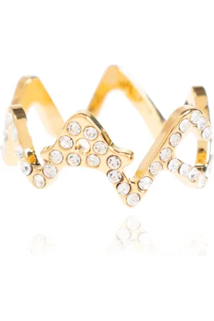 Marni Tilbehør, Dame, Gul, L, Uld, Symbol Crystal Ring