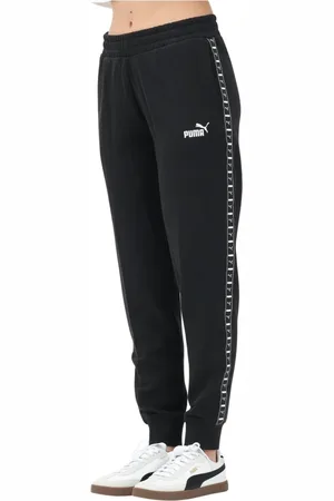 PUMA Bukser, Dame, Sort, L, Sporty Sort Tape Bukser