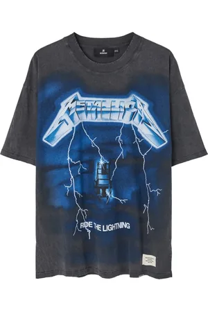 Represent Top, Herre, Grå, M, Vintage Metallica Ride the Lightning T-Shirt