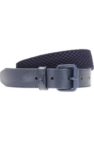 Emporio Armani Tilbehør, Herre, Blå, XL, Bælte