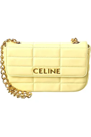 Céline Taske, Dame, Gul, ONE SIZE, Uld, Stilfuld lædertaske