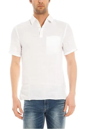 Cerruti 1881 Top, Herre, Hvid, L, Bomuld, Afslappet Bomuldsskjorte