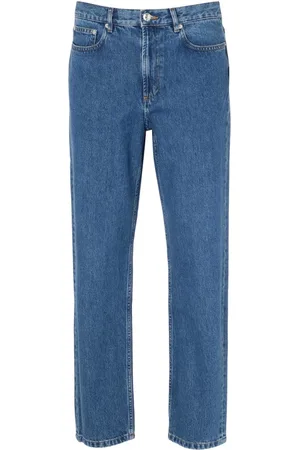 A.P.C. Jeans, Herre, Blå, W35, Bomuld, Jean Martin Ial Vasket Indigo Straight Jeans