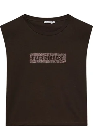 Patrizia Pepe Top, Dame, Brun, M, Essentiel T-shirt Art. 2M4423J274