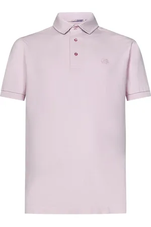Etro Top, Herre, Lyserød, XL, Bomuld, Paisley Print Polo Shirt