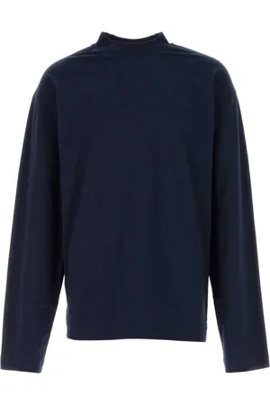 DRIES VAN NOTEN Top, Herre, Blå, XL, Bomuld, Oversize Navy Cotton T-shirt