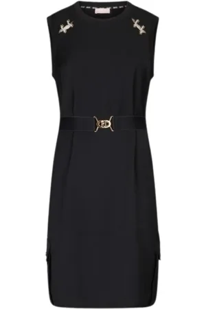 Liu Jo Kjole, Dame, Sort, XS, Uld, Kort kjole med unikt design