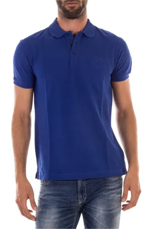 Emporio Armani Top, Herre, Blå, 2XL, Bomuld, Polo Bluser