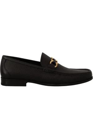 Salvatore Ferragamo Sko, Herre, Sort, 39 EU, Sort Grandioso2 loafers i kalveskind