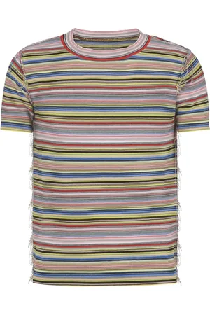 Maison Margiela Top, Herre, Flerfarvet, L, Bomuld, Crewneck T-Shirt