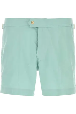 Tom Ford Badetøj, Herre, Grøn, L, Polyester, Havgrøn Polyester Badeshorts