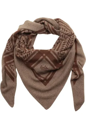 LALA BERLIN Tilbehør, unisex, Brun, ONE SIZE, Uld, Triangle Trinity Classic Vintertørklæde