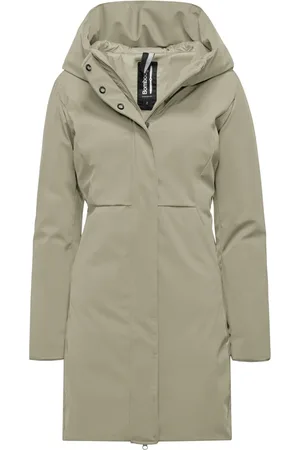 Bomboogie Frakke, Dame, , 2XL, Uld, To-materiale Parka med Skræddersyet Snit