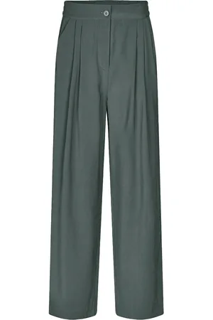 Modstrom Bukser, Dame, Grøn, XL, Polyester, Harbor Bukser Straight Leg