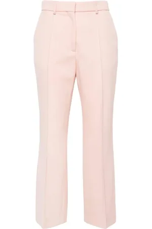Lanvin Bukser, Dame, Lyserød, XS, Uld, Laksefarvede Cropped Bukser
