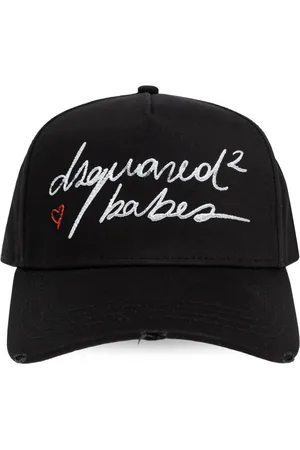 Dsquared2 Tilbehør, Dame, Sort, ONE SIZE, Bomuld, Be Icon Baseball Cap