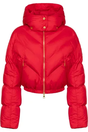 Elisabetta Franchi Jakke, Dame, Rød, M, Uld, Chic Vinterfrakke