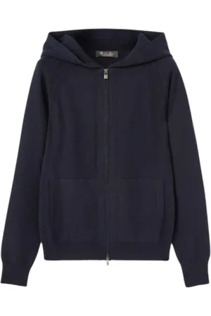 Loro Piana Sweathshirts & Hoodies, Dame, Blå, S, Cashmere, Merano Bomber