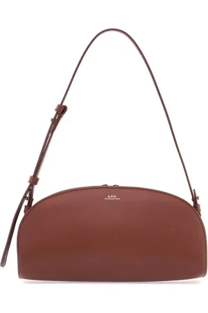 A.P.C. Taske, Dame, Brun, ONE SIZE, Uld, Demi-Lune Skuldertaske