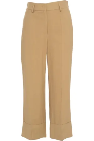 Gender Bukser, Dame, , L, Uld, Bukser Med Ombuk Elegant Stil