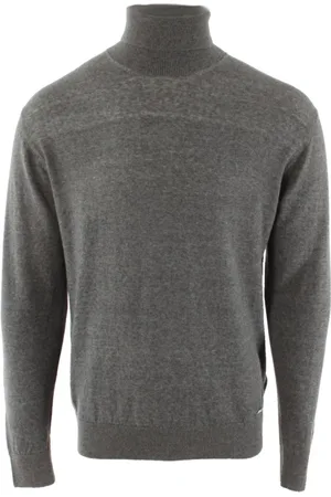 Dsquared2 Strik, Herre, Grå, M, Cashmere, Grå Cashmere Rullekrave