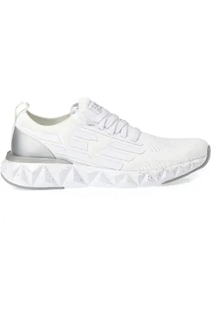 EA7 Sko, Herre, Hvid, 39 EU, Polyester, Ultimate 2.0 Sneakers