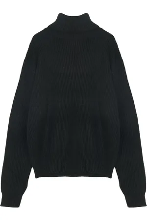 Silvian Heach Strik, Dame, Sort, 2XS, Uld, Turtle Neck Sweater
