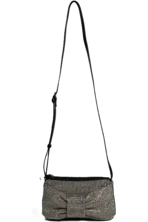 Essentiel Antwerp Taske, Dame, Sort, ONE SIZE, Glitter Crossbody Taske med Sløjfe