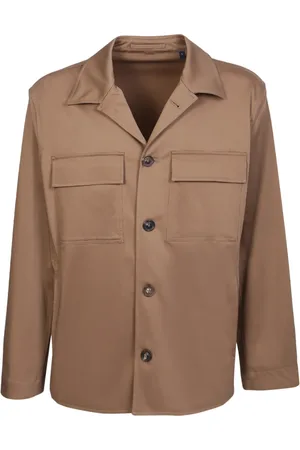 LARDINI Skjorte, Herre, , M, Bomuld, Overshirt med brystlommer