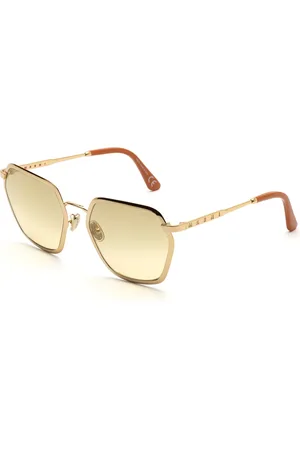 Marni Tilbehør, unisex, Gul, 59 MM, Uld, Guld Metal Solbriller