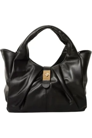 Borbonese Taske, Dame, Sort, ONE SIZE, Læder, Medium Shopping Bag