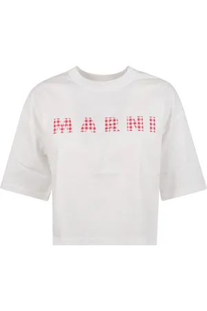 Marni Top, Dame, Hvid, 3XS, Uld, Stilfuld T-shirt