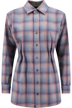 Maison Margiela Bluser & Skjorter, Dame, Lyserød, S, Uld, Wool Drapery Shirt Aw23
