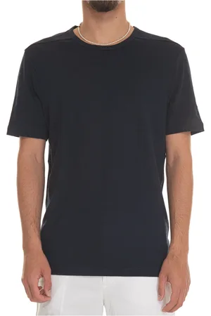 HUGO BOSS Top, Herre, Blå, 3XL, Bomuld, Kortærmet T-shirt med rund hals