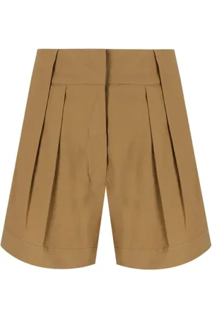 FEDERICA TOSI Shorts, Dame, Brun, S, Bomuld, Khaki Klassiske Bomuldsblandede Shorts
