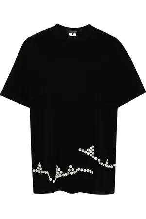 Comme des Garçons Top, Herre, Sort, S, Bomuld, Sort Jersey T-shirt med Rund Hals