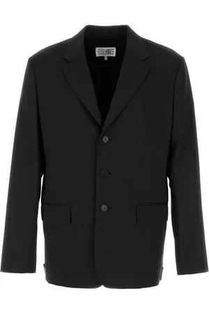 Maison Margiela Jakke, Herre, Sort, S, Polyester, Jersey Blazer