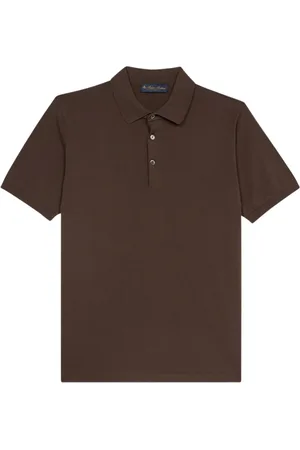 Brooks Brothers Top, Herre, Brun, XL, Bomuld, Bomulds Polo Shirt