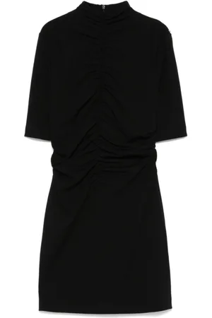Sportmax Kjole, Dame, Sort, M, Polyester, Donata Kort Sommerkjole